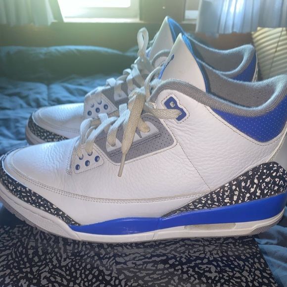 JORDAN 3 RETRO RACER BLUE - Picture 5 of 8